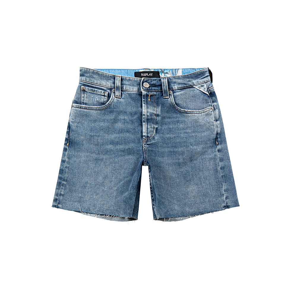 Ψηλόμεσο, denim σορτς